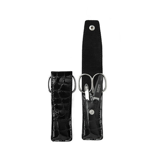 DuKaS PL808 Synthetic Leather Solingen Black travel manicure