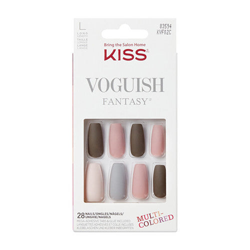 Kiss My Face Voguish Fantasy Nails Chillout Nails ( 28 pcs )