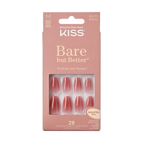 Kiss My Face Bare-But-Better Nails Nude Nude 28 pcs
