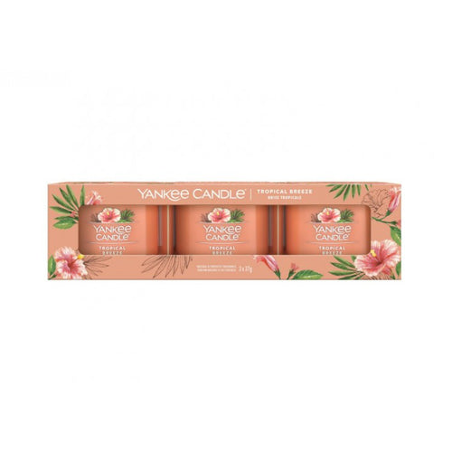 Yankee Candle Tropical Breeze Set of votive candles in glass 37.0g