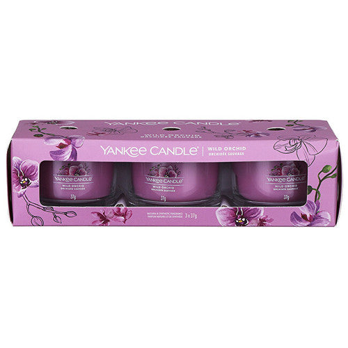 Yankee Candle Wild Orchid Set of votive candles in glass 37.0g