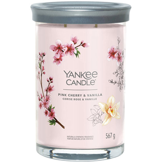 Yankee Candle Pink Cherry & Vanilla Signature Tumbler Candle (pink cherries and vanilla) 567.0g