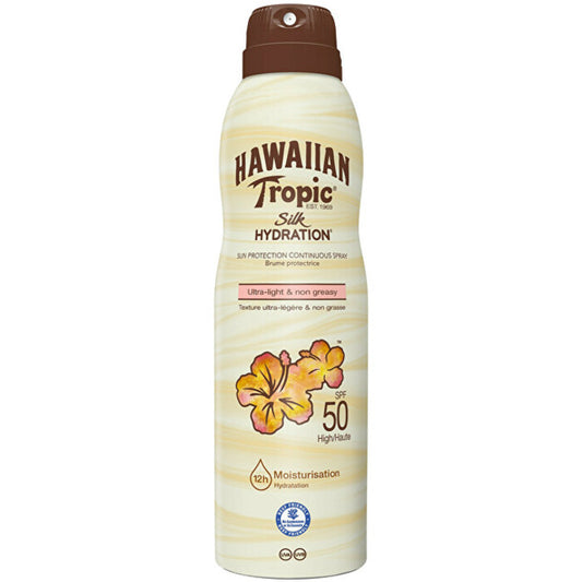 Hawaiian Tropic Silk Hydration Spray Sun Protection Continuous Spray SPF 50 220ml