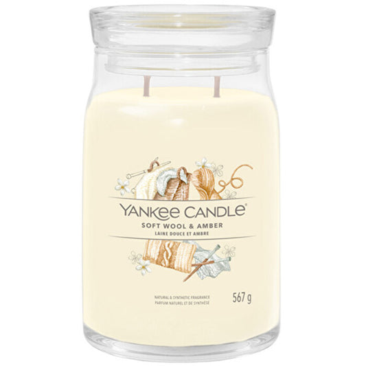 Yankee Candle Soft Wool & Amber Signature Candle (soft wool and amber) 567.0g