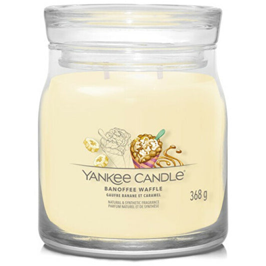 Yankee Candle Banoffee Waffle Signature Candle (waffles with bananas and caramel) 368.0g
