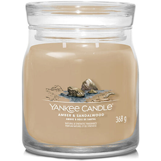 Yankee Candle Amber & Sandalwood Signature Candle (amber and sandalwood) 567.0g
