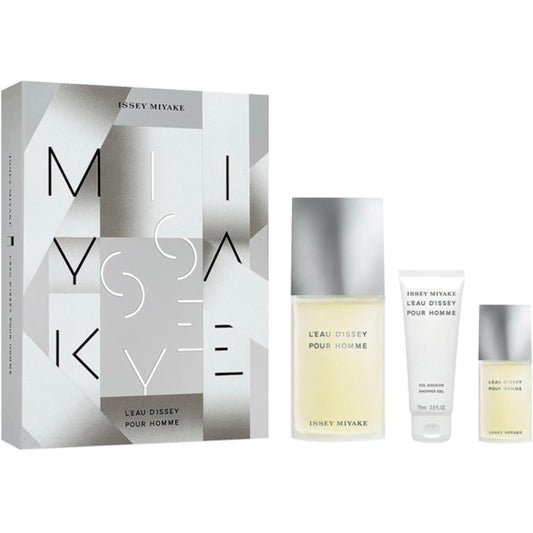  Issey Miyake L'Eau D'Issey Pour Homme Gift Set EDT 125 ml, miniature EDT 15 ml and shower gel 50 ml 