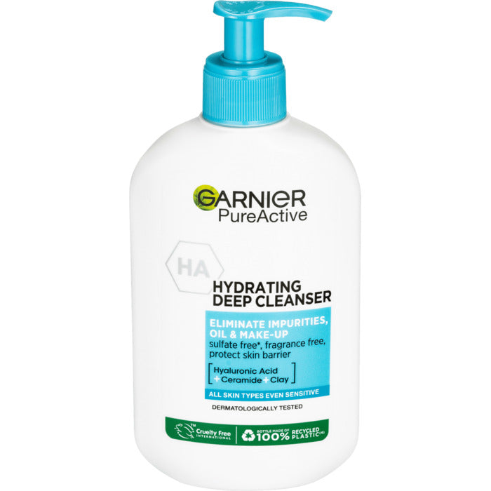 GARNIER Pure Active Hydrating Deep Cleanser 250ml