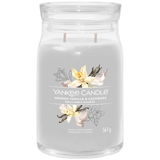 Yankee Candle Smoked Vanilla & Cashmere Signature Candle (smoked vanilla and cashmere) 567.0g