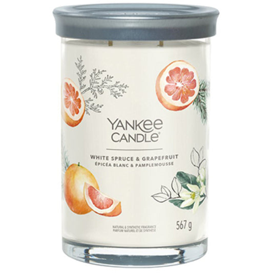 Yankee Candle White Spruce & Grapefruit Signature Tumbler Candle (white spruce and grapefruit) 567.0g