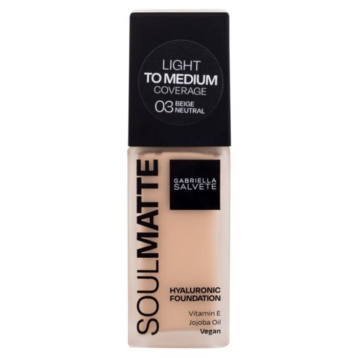 Gabriella Salvete Soulmatte Hyaluronic Foundation 30 ml 01N Porcelain Neutral