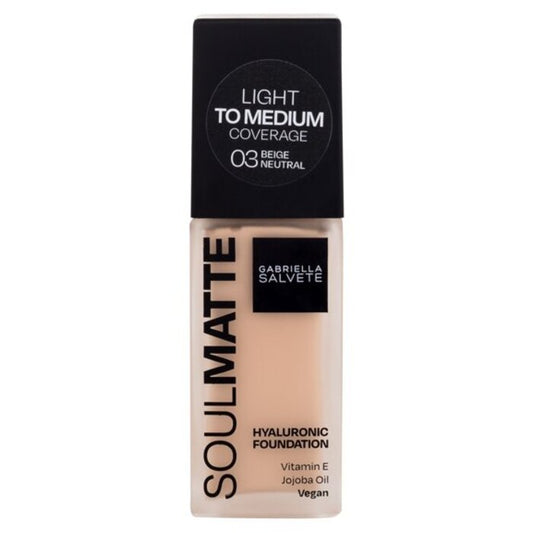 Gabriella Salvete Soulmatte Hyaluronic Foundation 30 ml 04N Sand Neutral