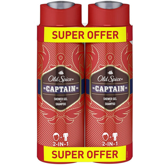 Old Spice Captain Duo Shower Gel - Shower gel 2 in 1 400ml