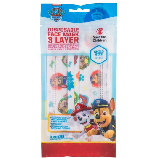 FRAGRANCES FOR CHILDREN Paw Patrol Mask and Respirator 3.0pcs