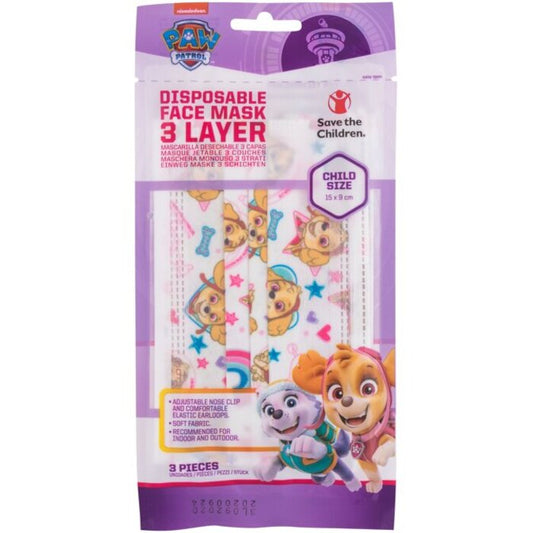 FRAGRANCES FOR CHILDREN Paw Patrol Skye Mask and Respirator 3.0pcs