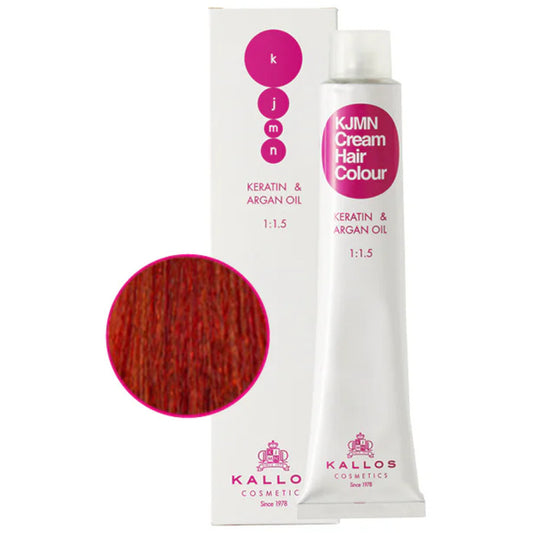 Kallos KJMN Cream Hair Color Keratin & Argan Oil 100 ml 6.00 Dark Blonde Plus