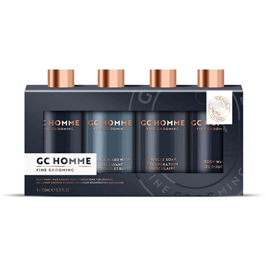 Grace Cole GC Homme Fine Grooming Bath Set (Mandarin & Black Pepper) - Gift set for men 600ml