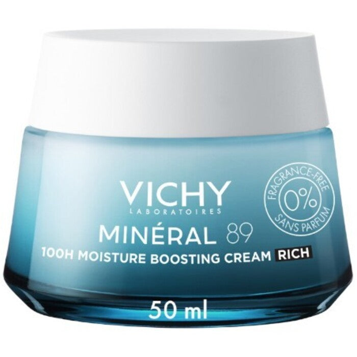Vichy Minéral 89 100 H Moisture Boosting Cream - Cream to increase skin hydration 50ml