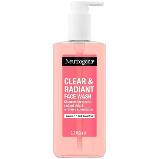 Neutrogena Clear & Radiant Face Wash - Brightening Cleansing Gel for Problematic Skin 200ml