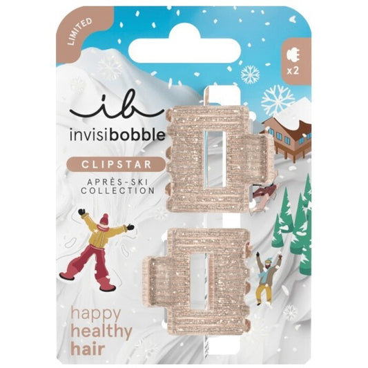 Invisibobble Apres Ski Shimmer - Hair Clip 2 pcs