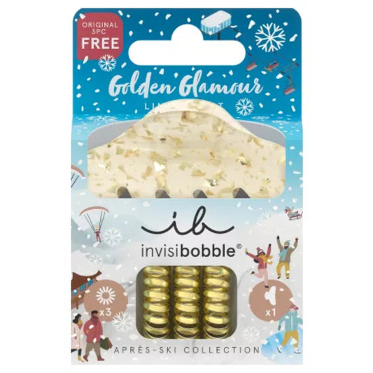 Invisibobble Apres Ski Golden Glamour - Hair Accessory Set