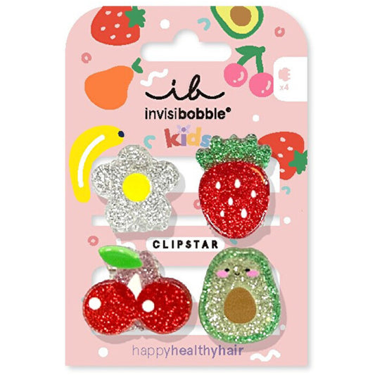 Invisibobble Clipstar Frutti Fun - Hair clip 4 pcs