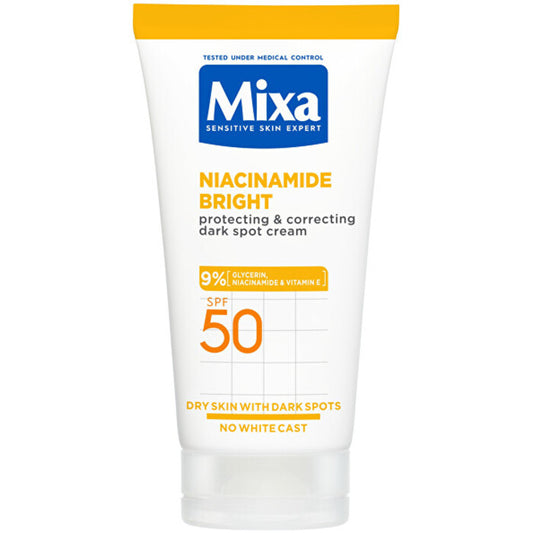 Mixa Niacinamide Bright Protecting & Correcting Dark Spot Cream SPF 50 50ml