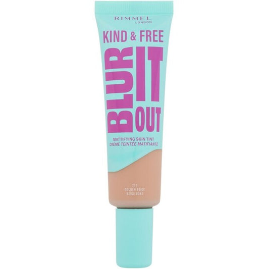 Rimmel Kind & Free Blur It Out Mattifying Skin Tint - Light mattifying makeup for combination and oily skin 30 ml 510 Cinnamon
