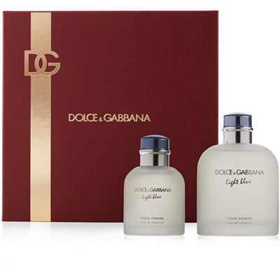Dolce Gabbana Light Blue Pour Homme Gift Set EDT 200 ml and EDT 200ml