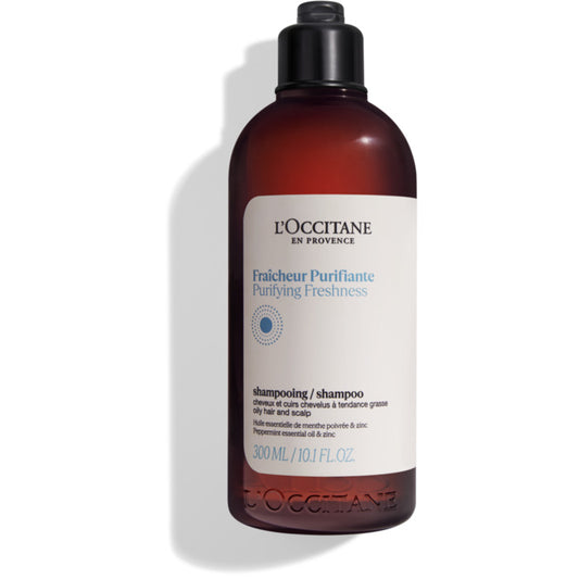 L´occitane Purifying Freshness Shampoo - Gentle micellar shampoo for all hair types 300ml