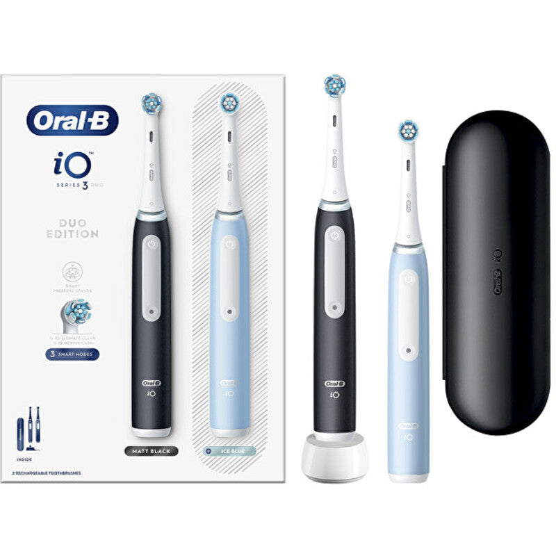 Oral B iO Series 3 Duo ( Black/Ice Blue ) - Electric toothbrush