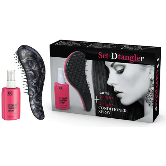 Dtangler Conditioner Spray Set Black Flower - Gift Set