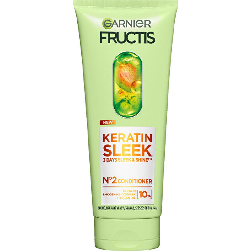 GARNIER Fructis Keratin Sleek Conditioner - Conditioner for dry and frizzy hair 200ml