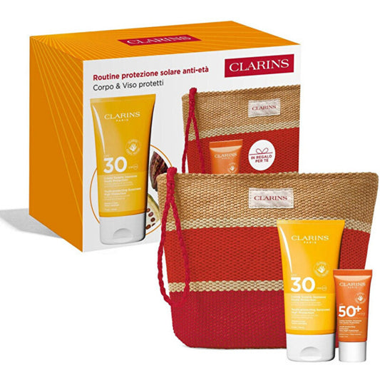 Clarins Anti-Aging Sun Protection Routine Kit - Gift Set