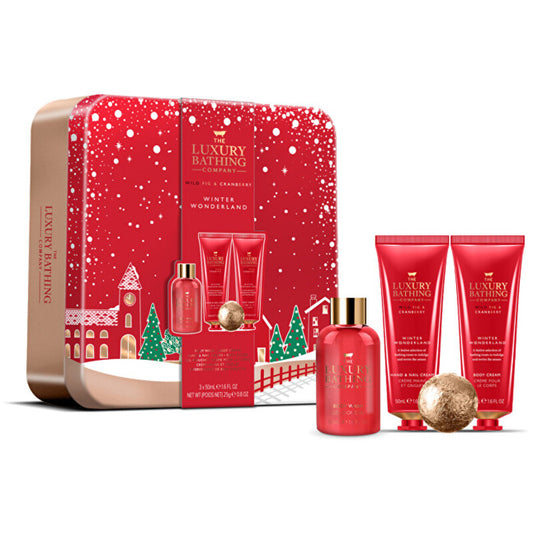 Grace Cole Winter Body Care Set in a Tin (Fig & Cranberry)