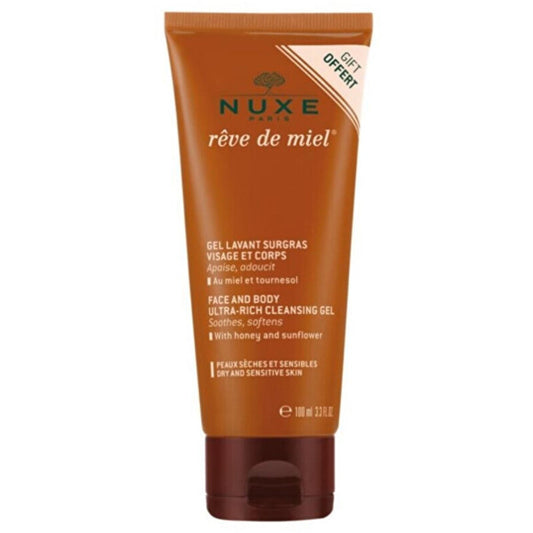 Nuxe Reve de Miel Ultra Rich Cleansing Gel - Face and Body Wash 100ml