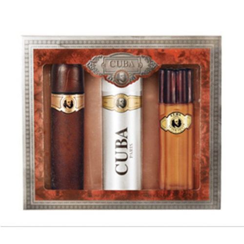 Cuba Cuba Gold Gift Set EDT 100 ml After Shave Cuba Gold 100 ml and deospray Cuba Gold 200 ml