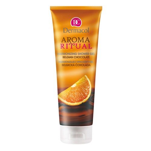 Dermacol Harmonizing Ritual Aroma Shower Gel (Belgian chocolate with orange) - Balancing Cleansing Gel 250ml